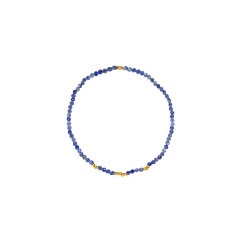 Armbånd Gullfarget Stål Blå