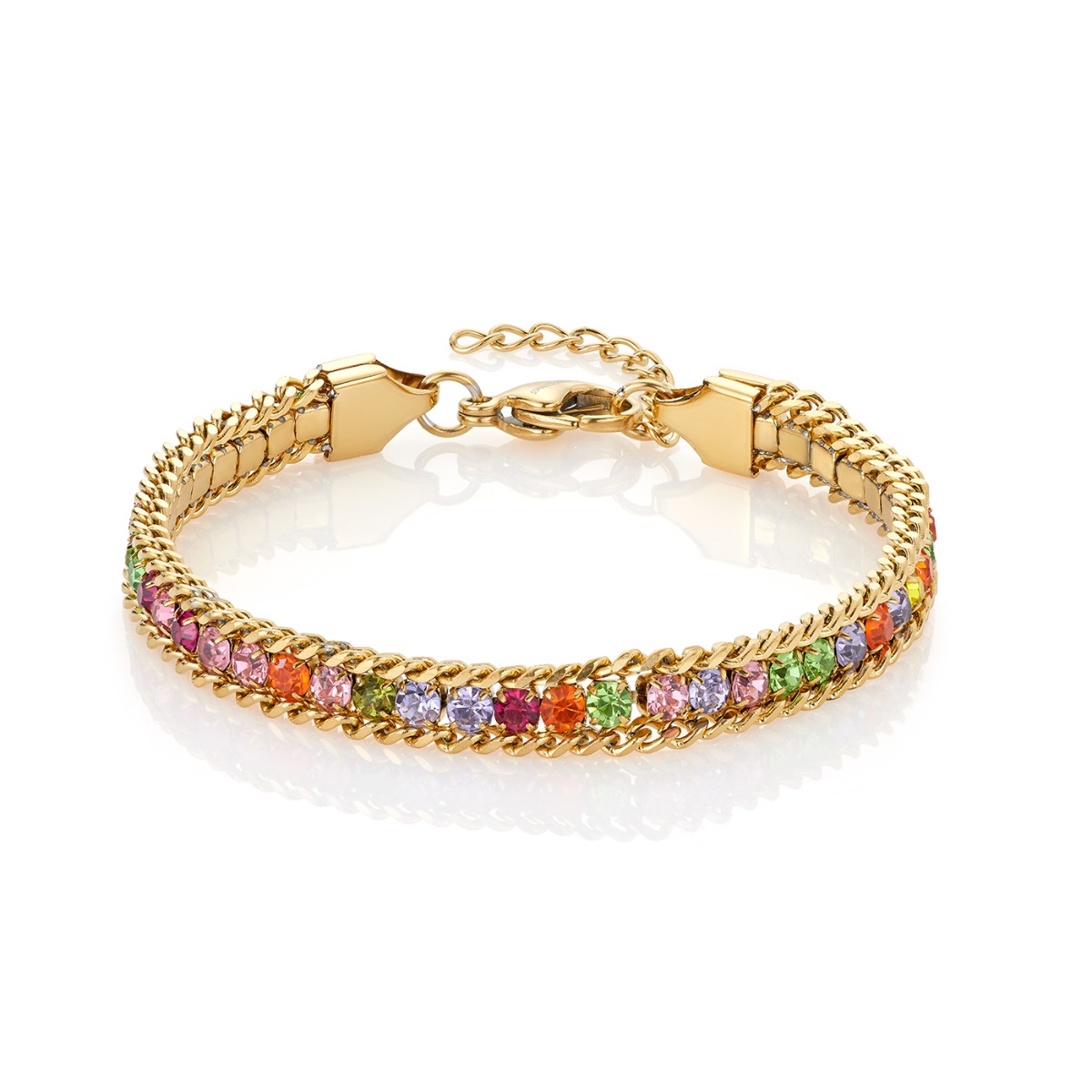 Armbånd Gullfarget Stål Flerfarget