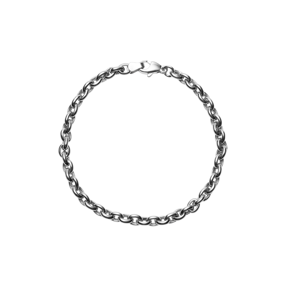 Armbånd 375 Hvitt Gull