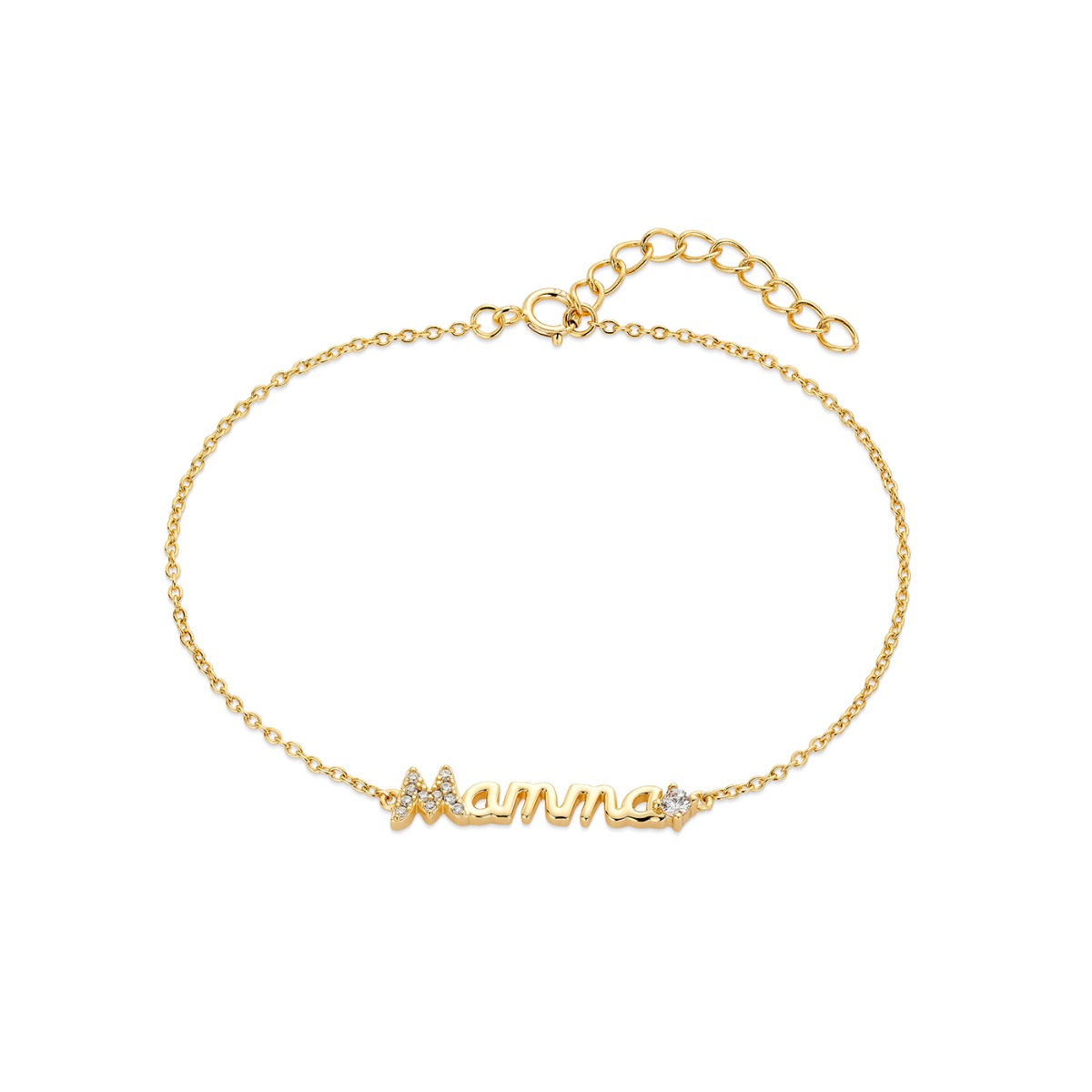 Armbånd Mamma 925 Forgylt Sølv