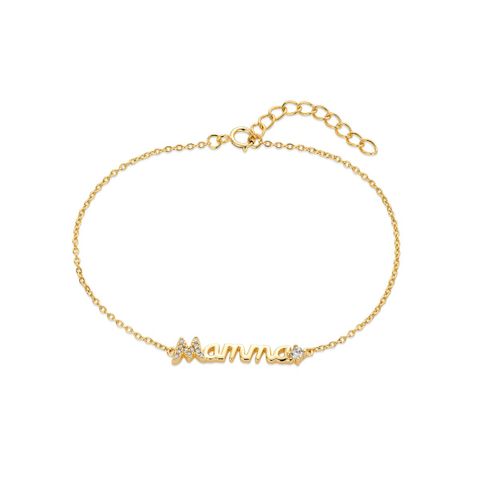 Armbånd Mamma 925 Forgylt Sølv