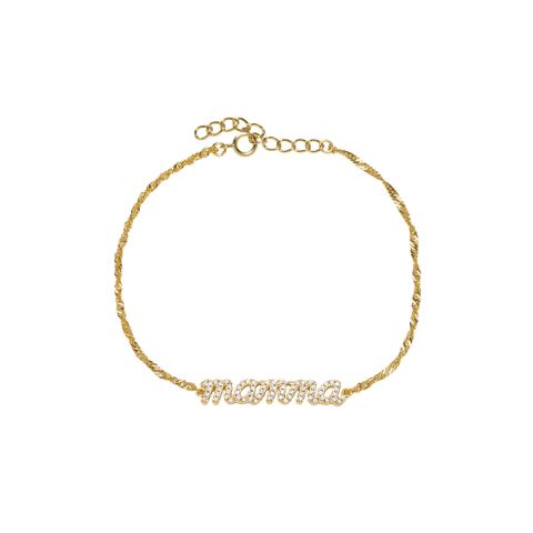 Armbånd Mamma 925 Forgylt Sølv