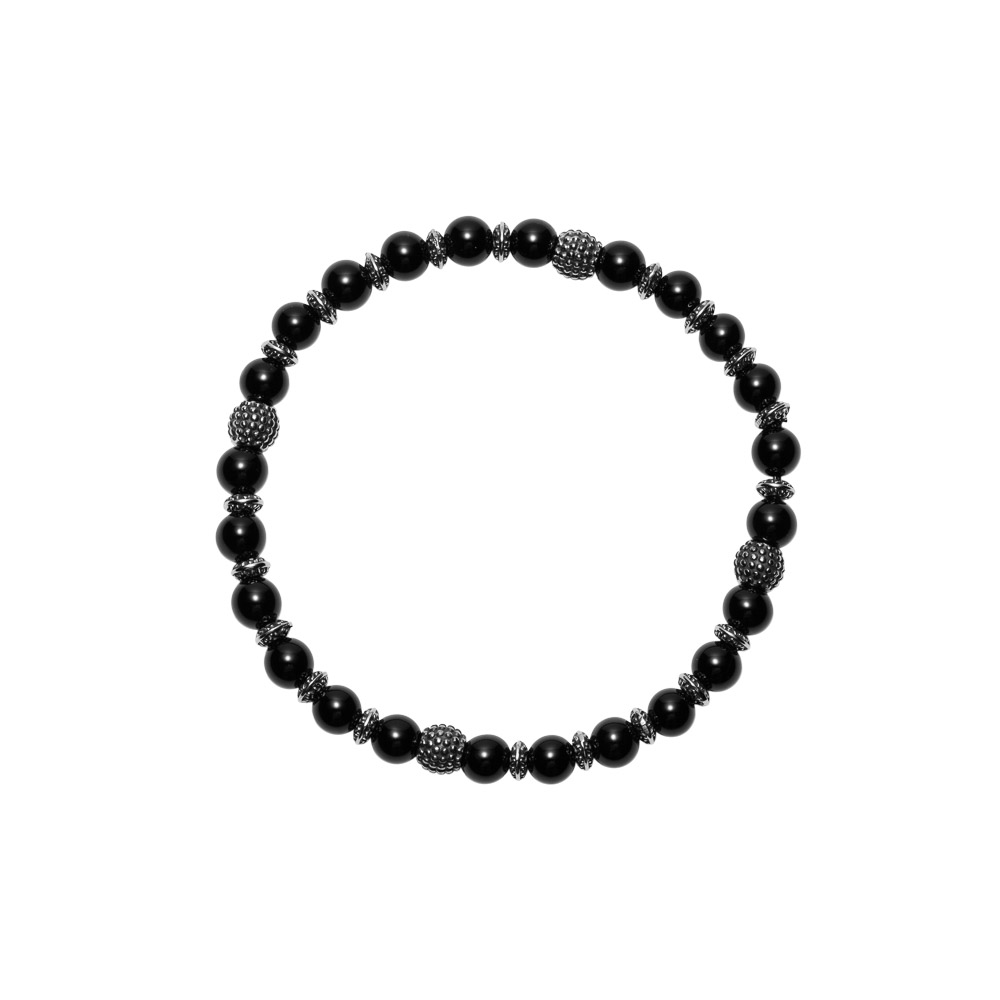 FREDRIK Armbånd Stål Sort