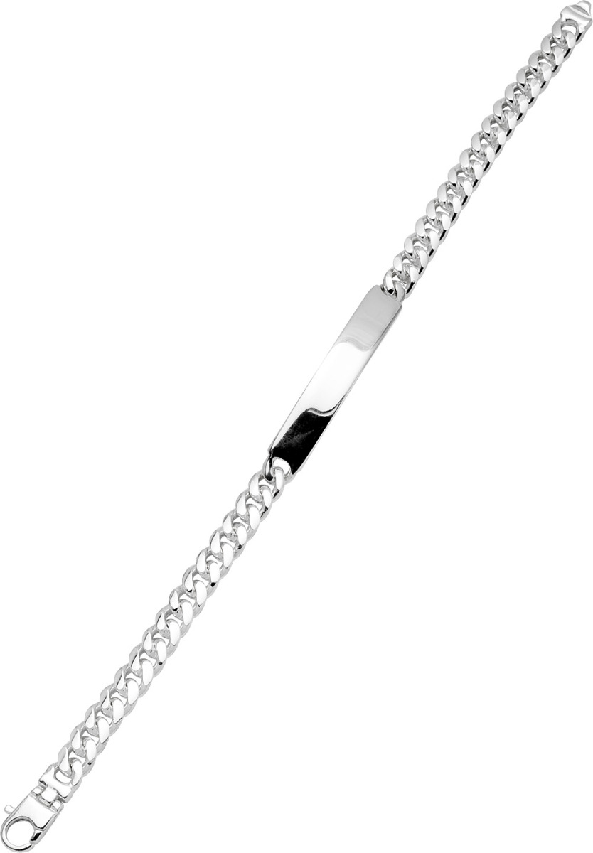 Armbånd Panser Plate Sølv 