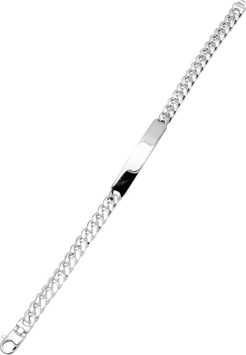 Armbånd Panser Plate Sølv