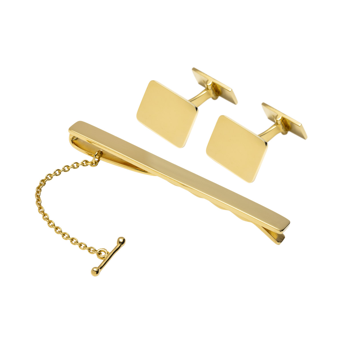 Mansjettknapper 925 Forgylt Sølv