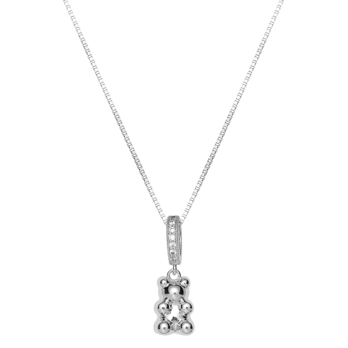 Bamse Sølvfarge Annet Metall