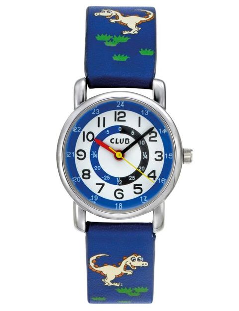 Barneklokke Blå Dinosaur