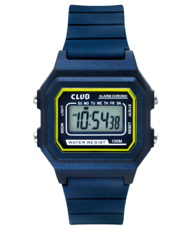 Barneklokke Digital Blå Ø31mm 