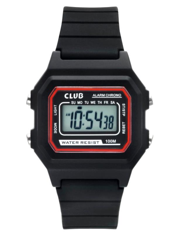 Barneklokke Digital Sort 31 mm 