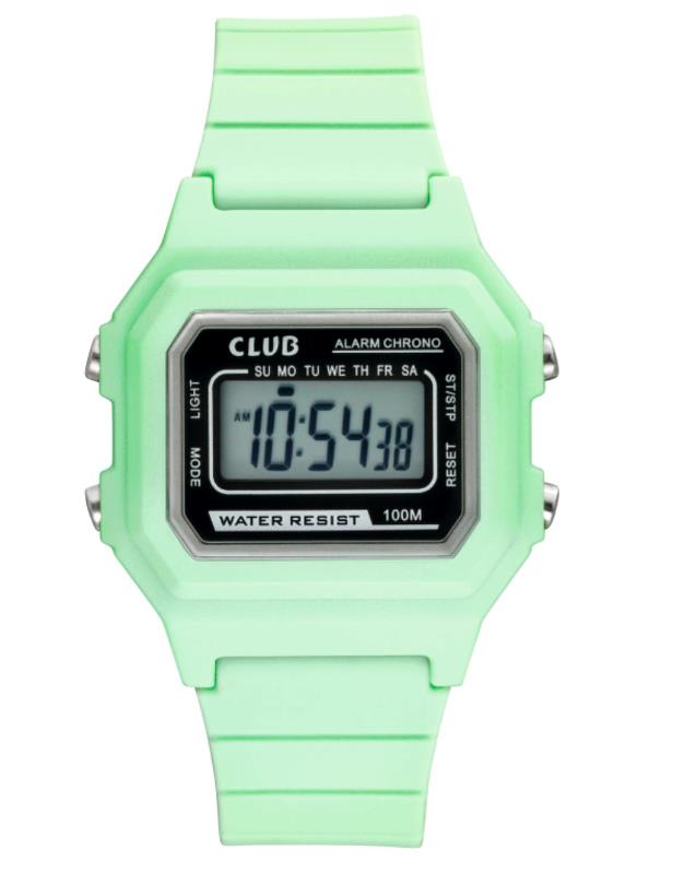 Barneklokke Digital Grønn Ø31mm 