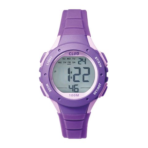 Barneklokke Kronograf Lilla 32 mm