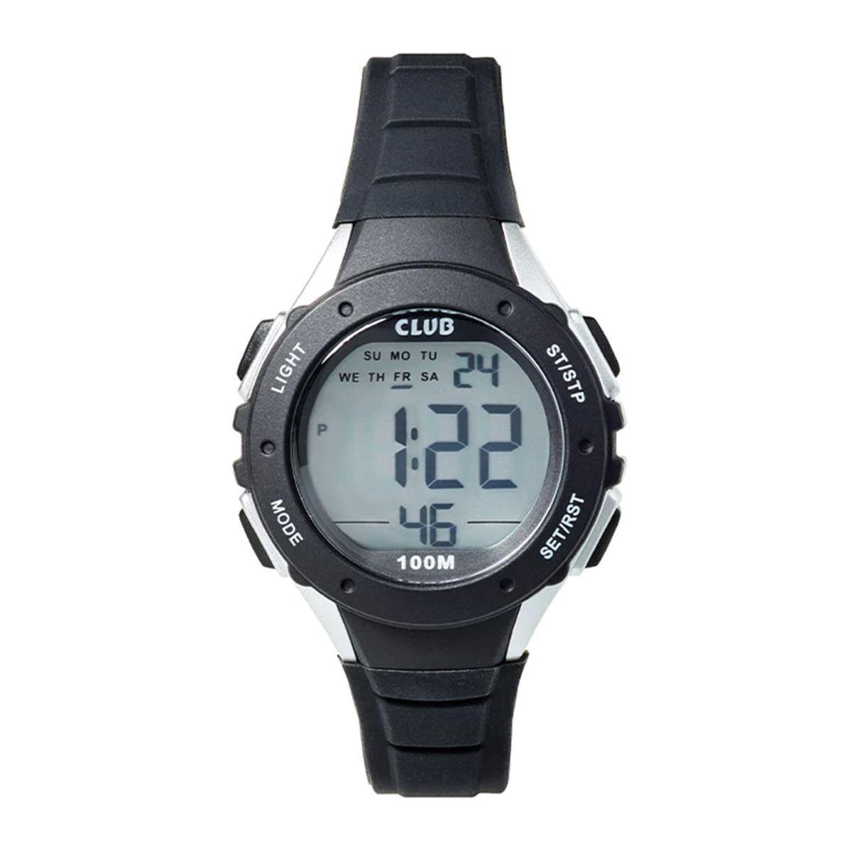 Barneklokke Kronograf Sort 32 mm