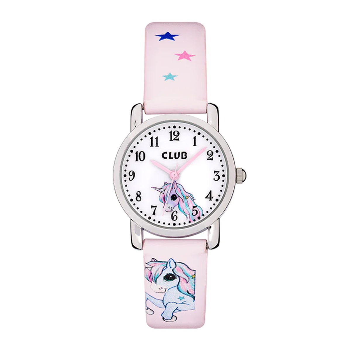 Barneklokke Enhjørning Lyserosa 27 mm