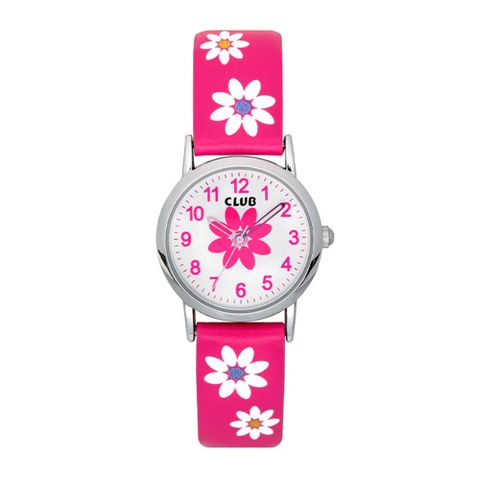 Barneklokke Rosa Blomst 26,5 mm