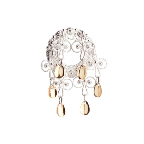 Barnesølje 830 Hvitt Forgylt Sølv