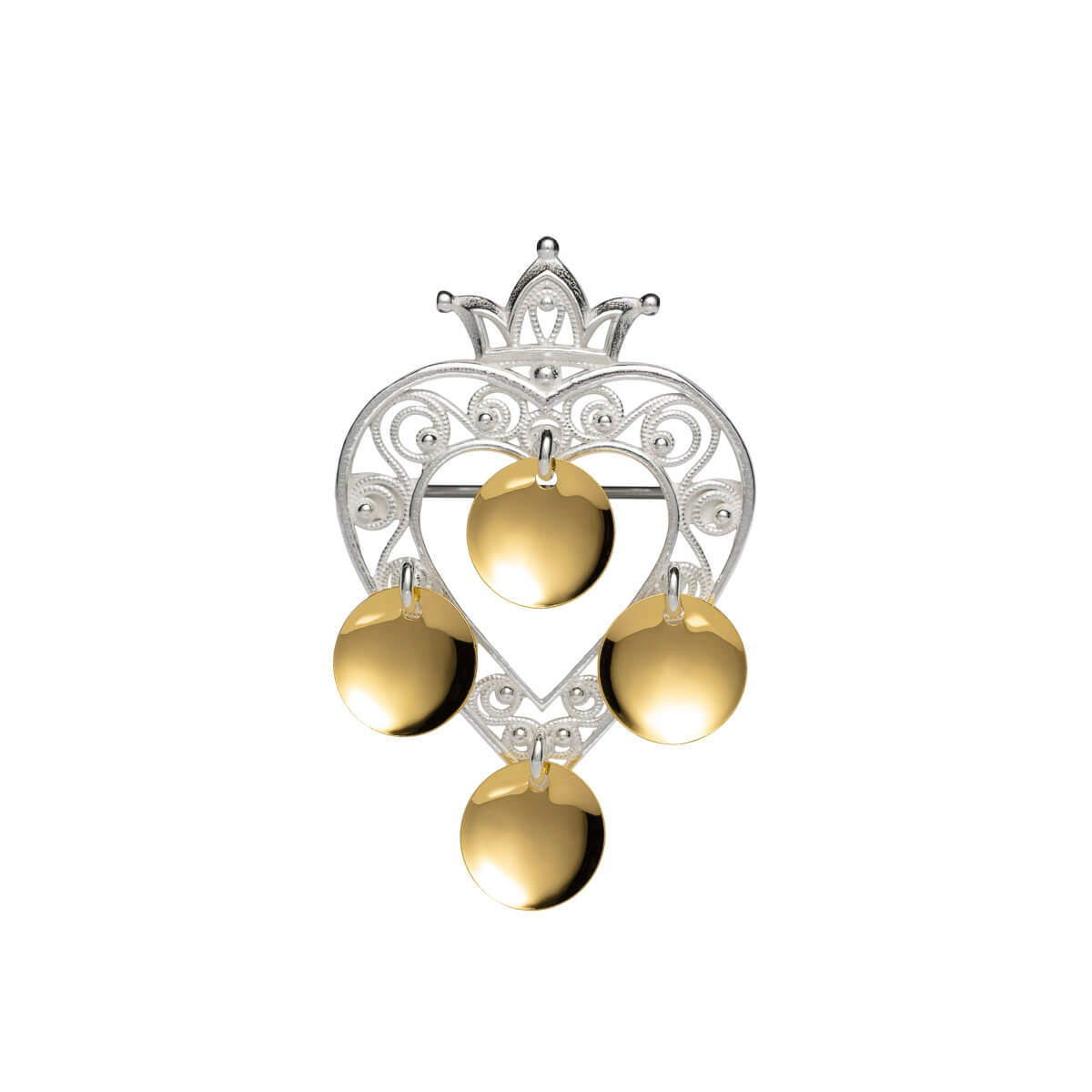 Barnesølje 830 Hvitt Forgylt Sølv