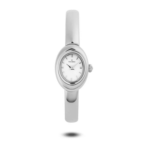Belle Oval Petite Bangle Watch Silver 18,5x26 mm Small