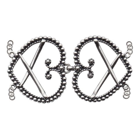 Beltespenne Østfold 830 Oksidert Sølv