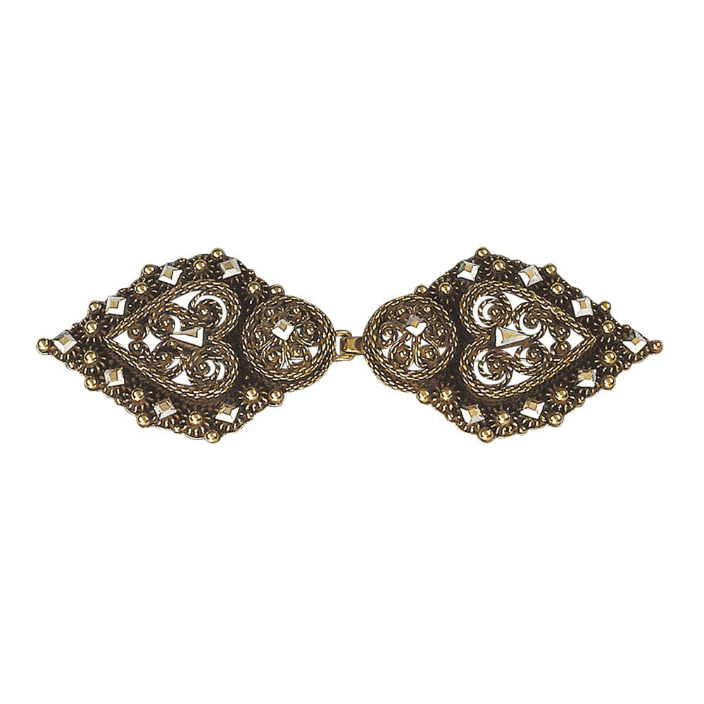 Beltespenne Telemark 830 Gammelforgylt Sølv