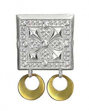 Beltestøl Follo 830 Hvit Forgylt Sølv