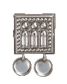 beltestøl, oksidert m. tråkantløvn