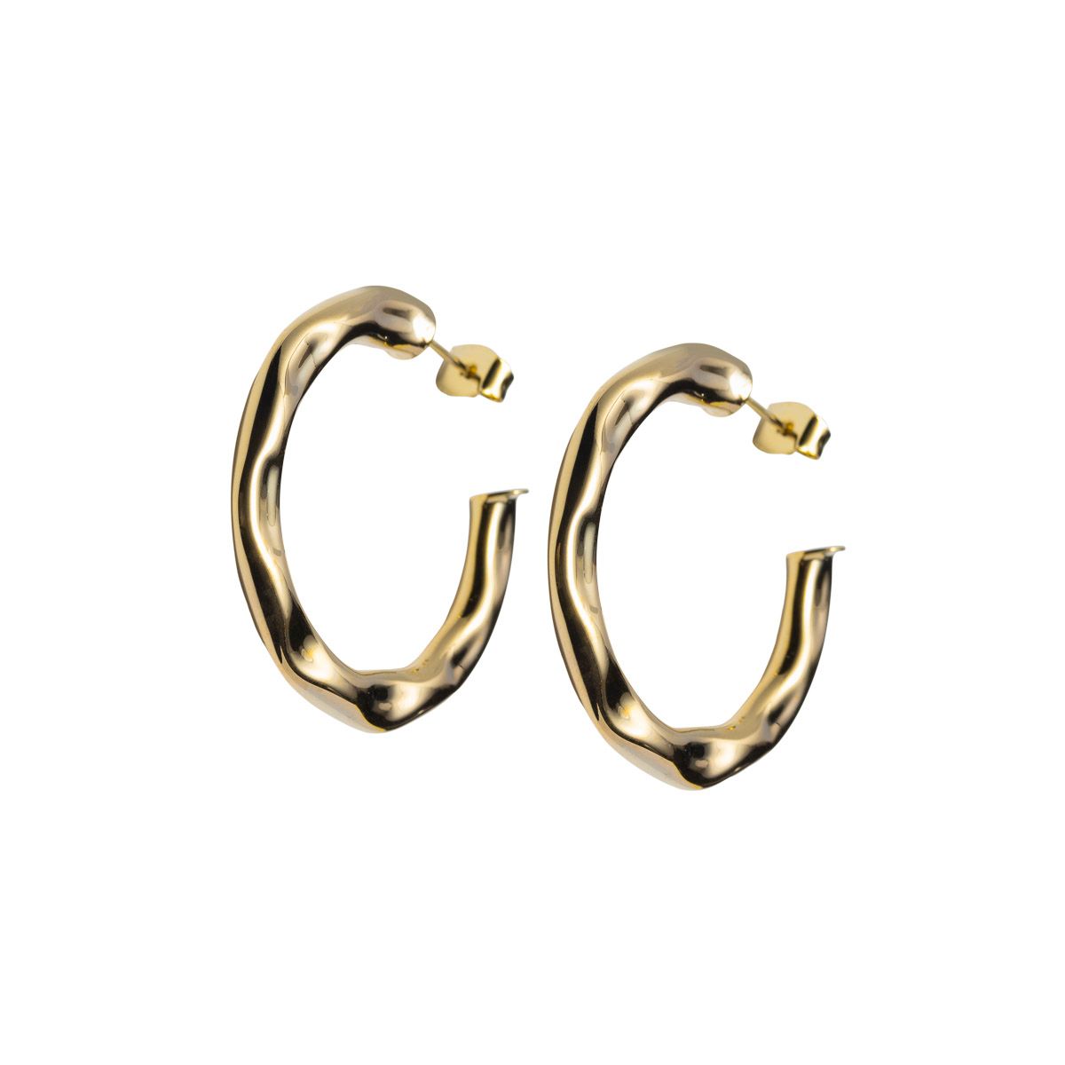 Øreringer Gullforgylt