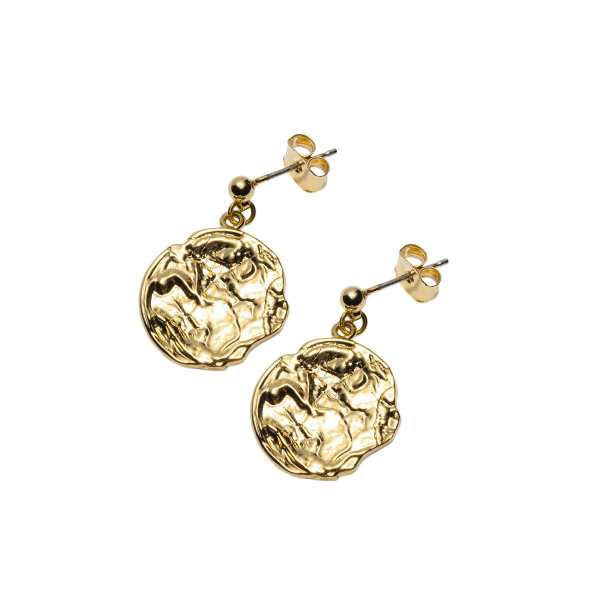 Summer Edition- Øredobber Sirkler Banket Gullforgylt 