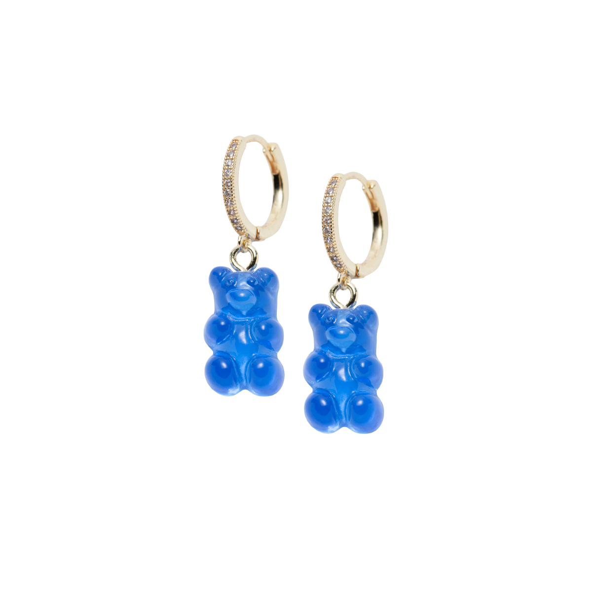 Bamseøreringer Blå