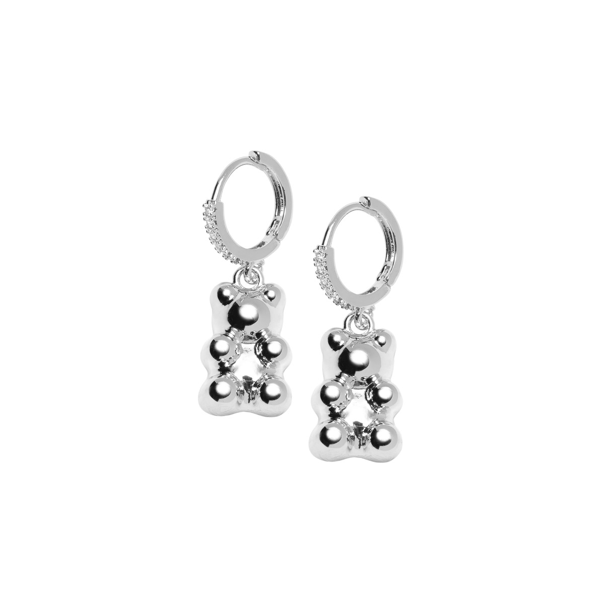 Øreringer Bamse Sølv