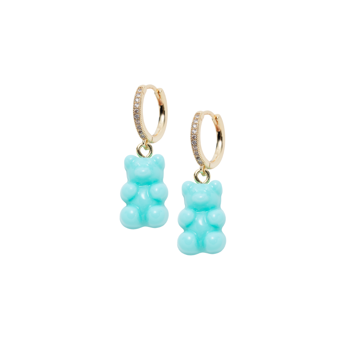 Bamseøreringer Turkis