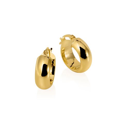 YLVA Øreringer 375 Gult Gull