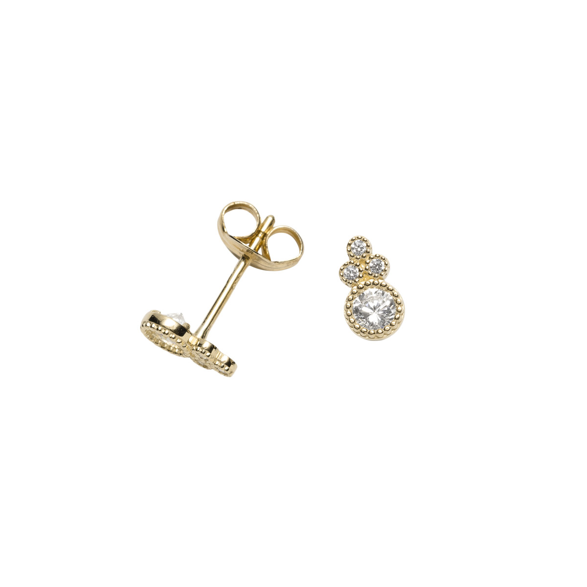 Øredobber 375 Gult Gull