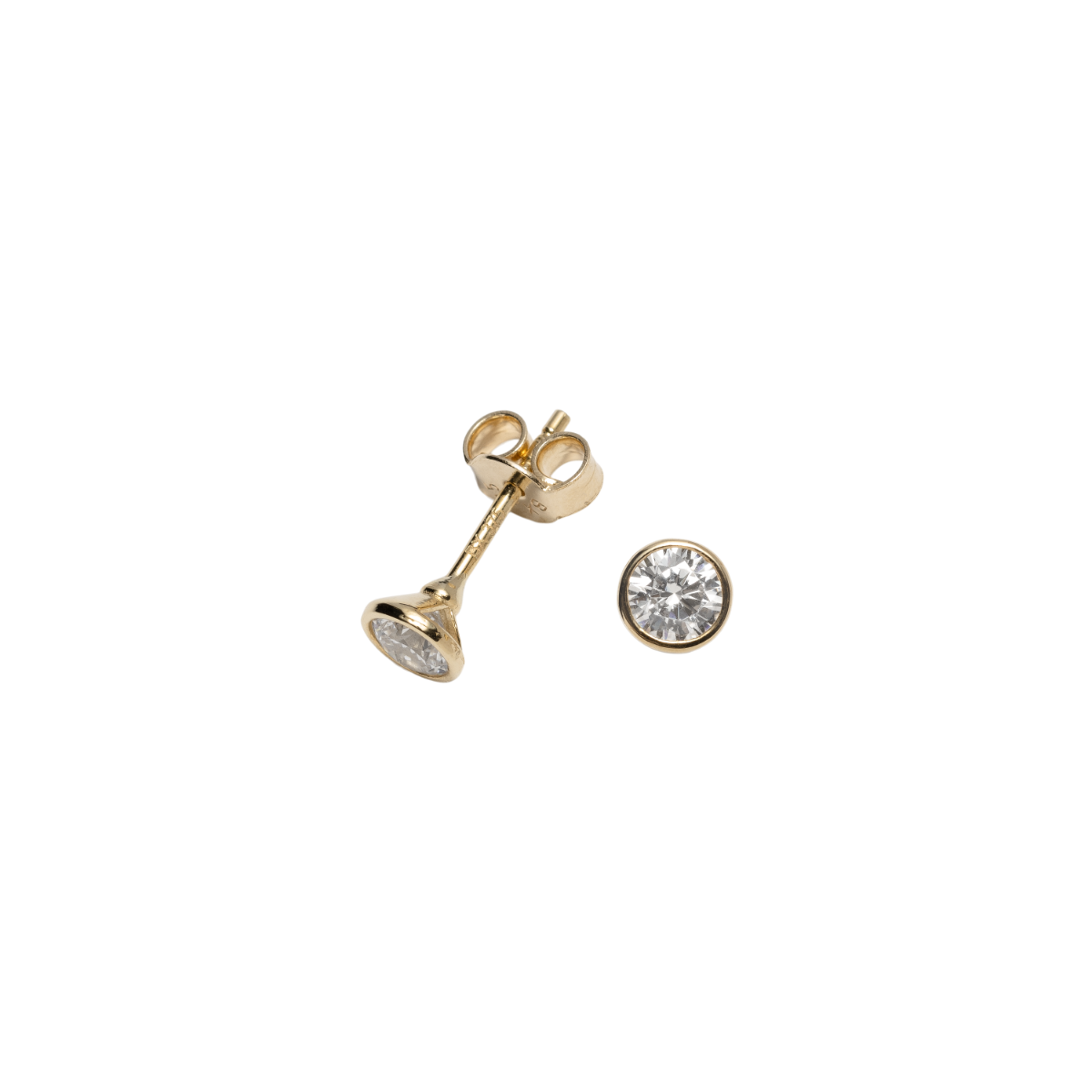 Øredobber 375 Gult Gull