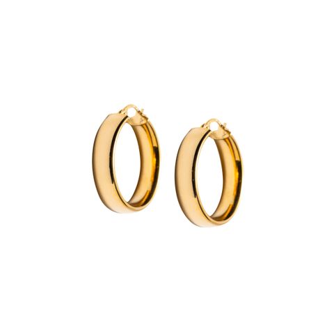Øreringer 375 Gult Gull