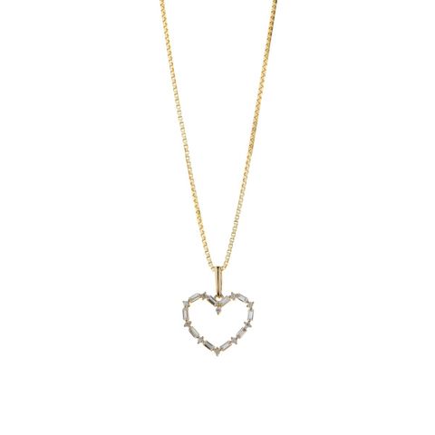 Halssmykke Hjerte 375 Gult Gull