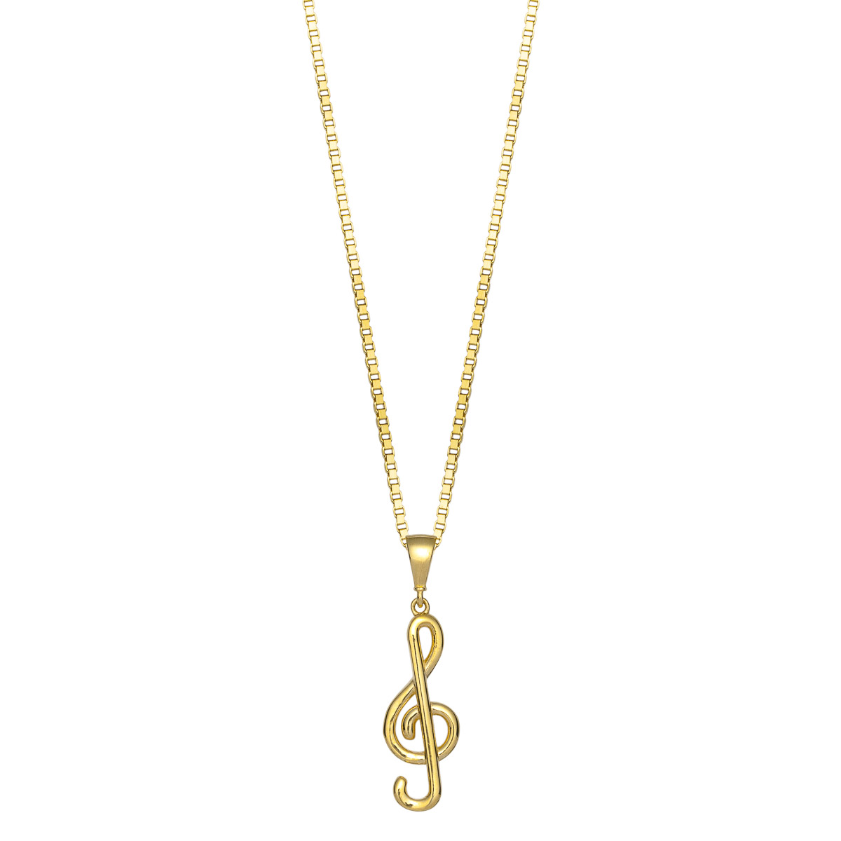 Halssmykke G-Nøkkel 375 Gult Gull