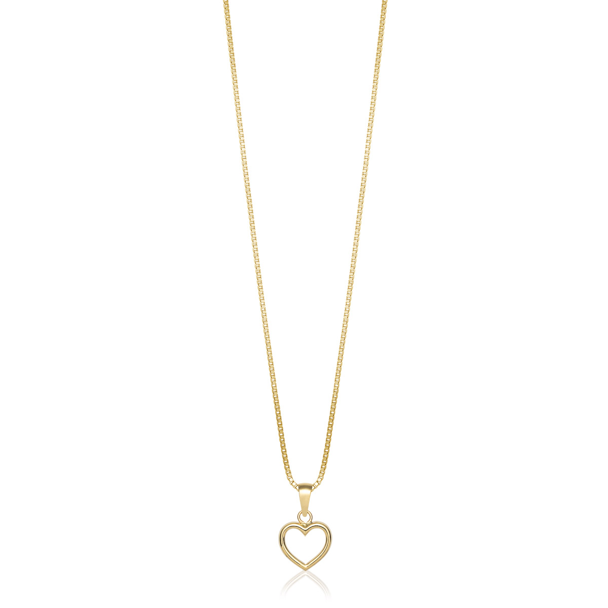 Halssmykke Hjerte 375 Gult Gull