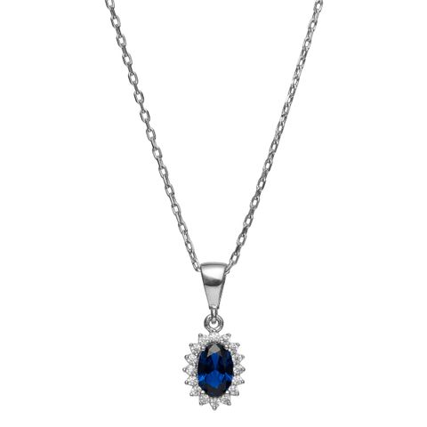 Halssmykke 375 Hvitt Gull