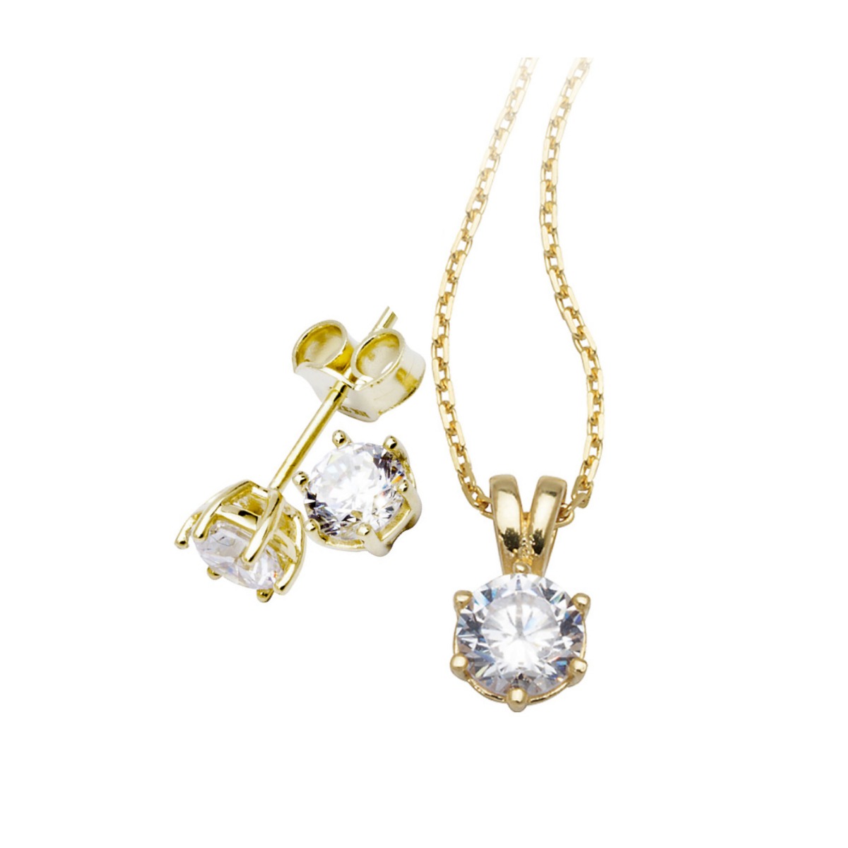 Smykkesett 375 Gult Gull