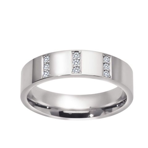 Giftering 5 mm Polert 9 Diamanter 0,09 ct