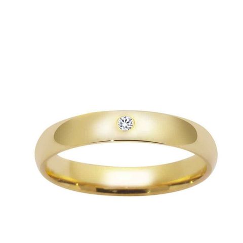 Giftering 3,5 mm Polert 1 Diamant 0,02 ct