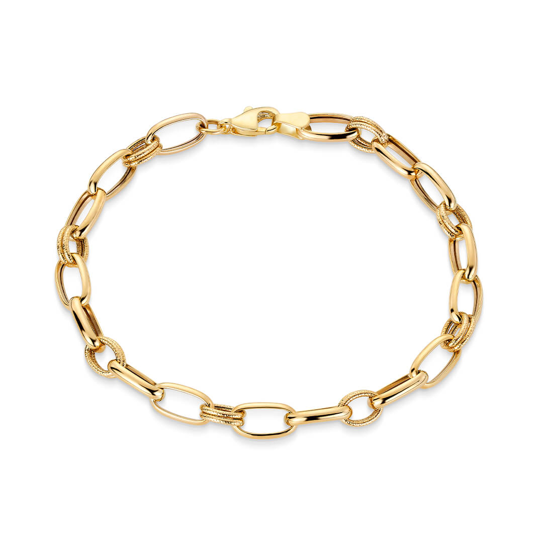 Armbånd 375 Gult Gull