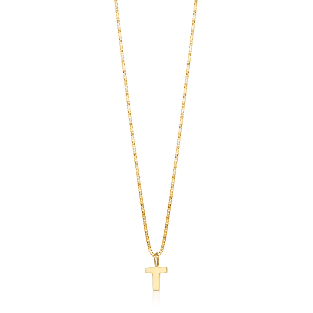 Bokstavsmykke 375 Gult Gull