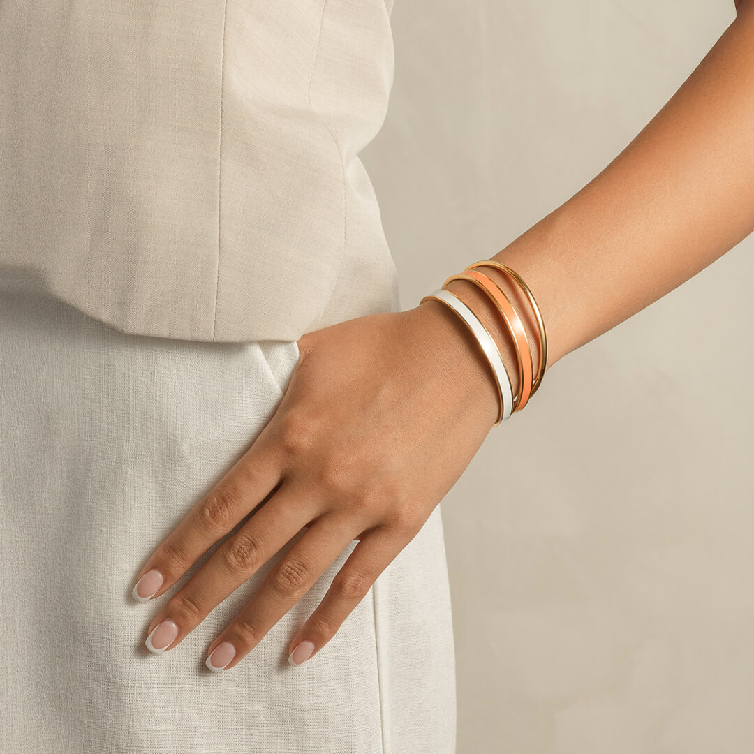 Aura Bold Armring Gullfarget Stål 16 mm