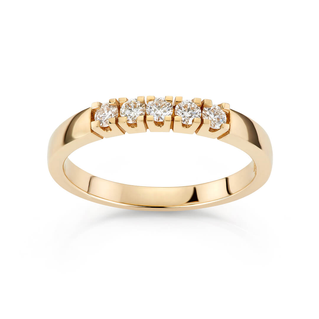 Alliansering 585 Gult Gull 0,25 ct.