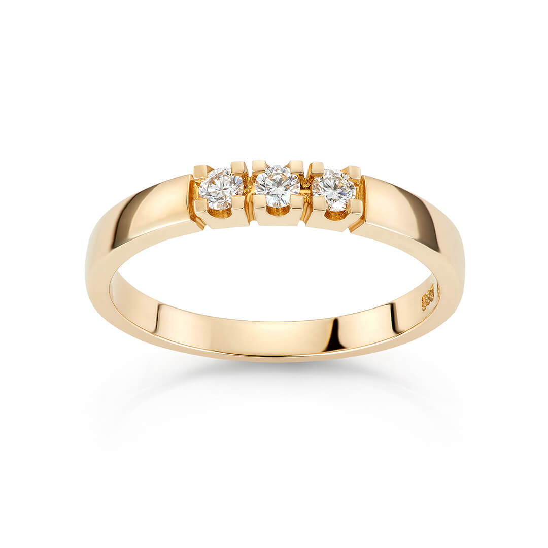 Alliansering 585 Gult Gull 0,15 ct. 