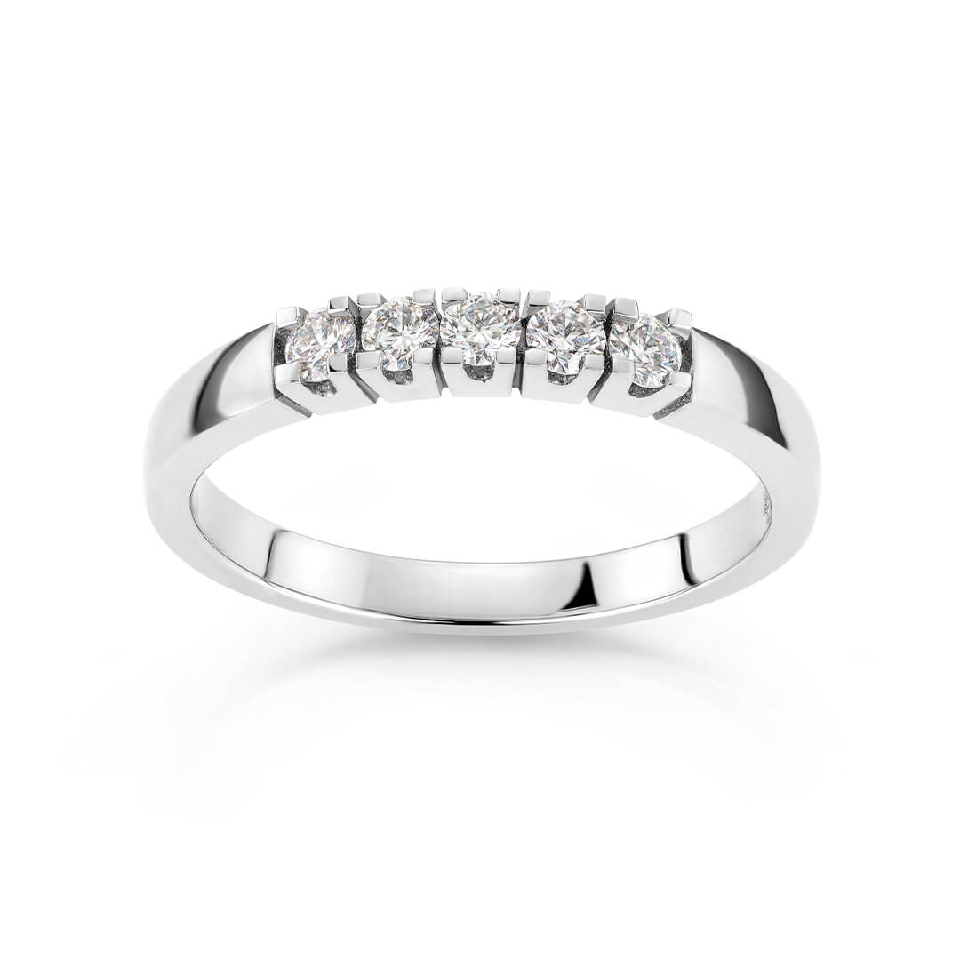 Alliansering 585 Hvitt Gull 0,25 ct.