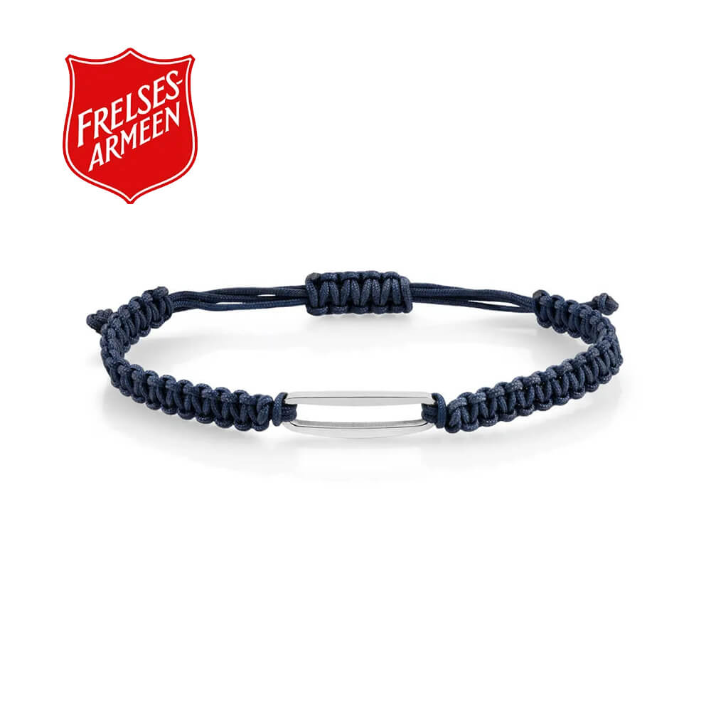 Vennskapsarmbånd Stål Blå
