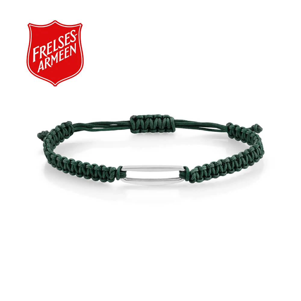 Vennskapsarmbånd Stål Grønn